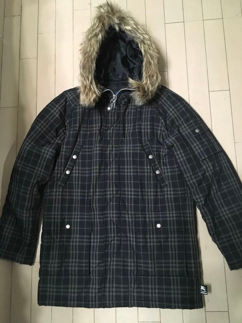 BURBERRY BLUE LABEL チェック柄ロングコートL 美品