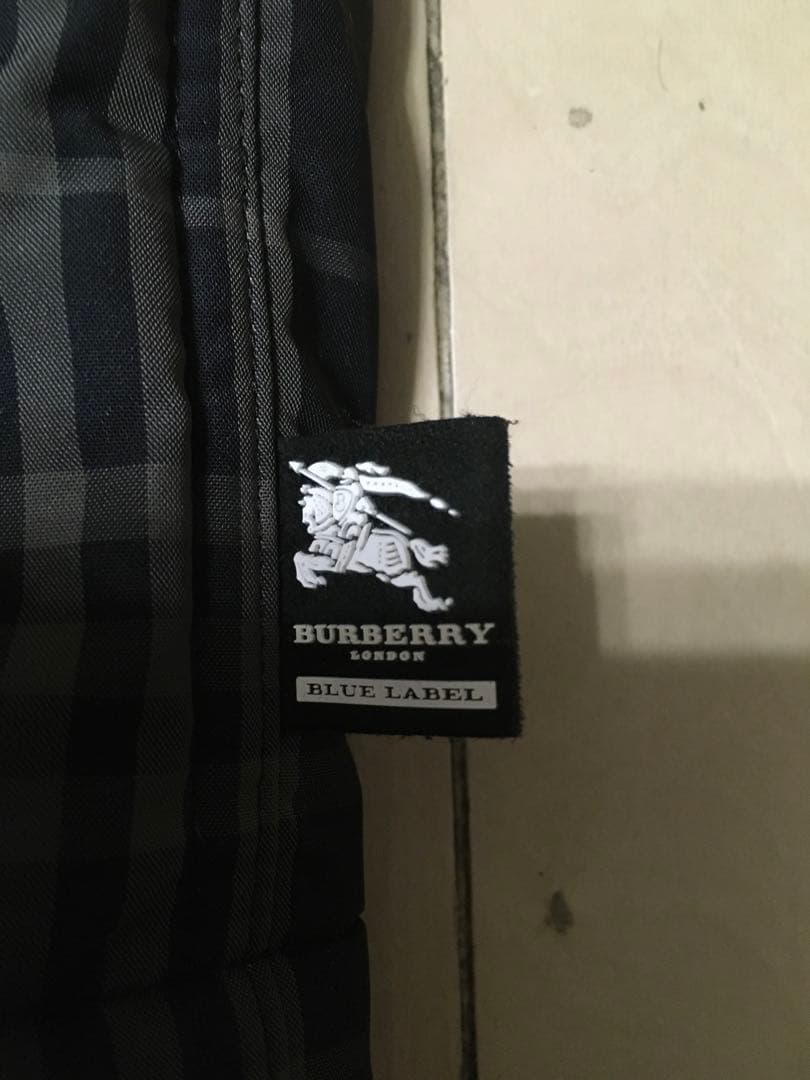 BURBERRY BLUE LABEL チェック柄ロングコートL 美品