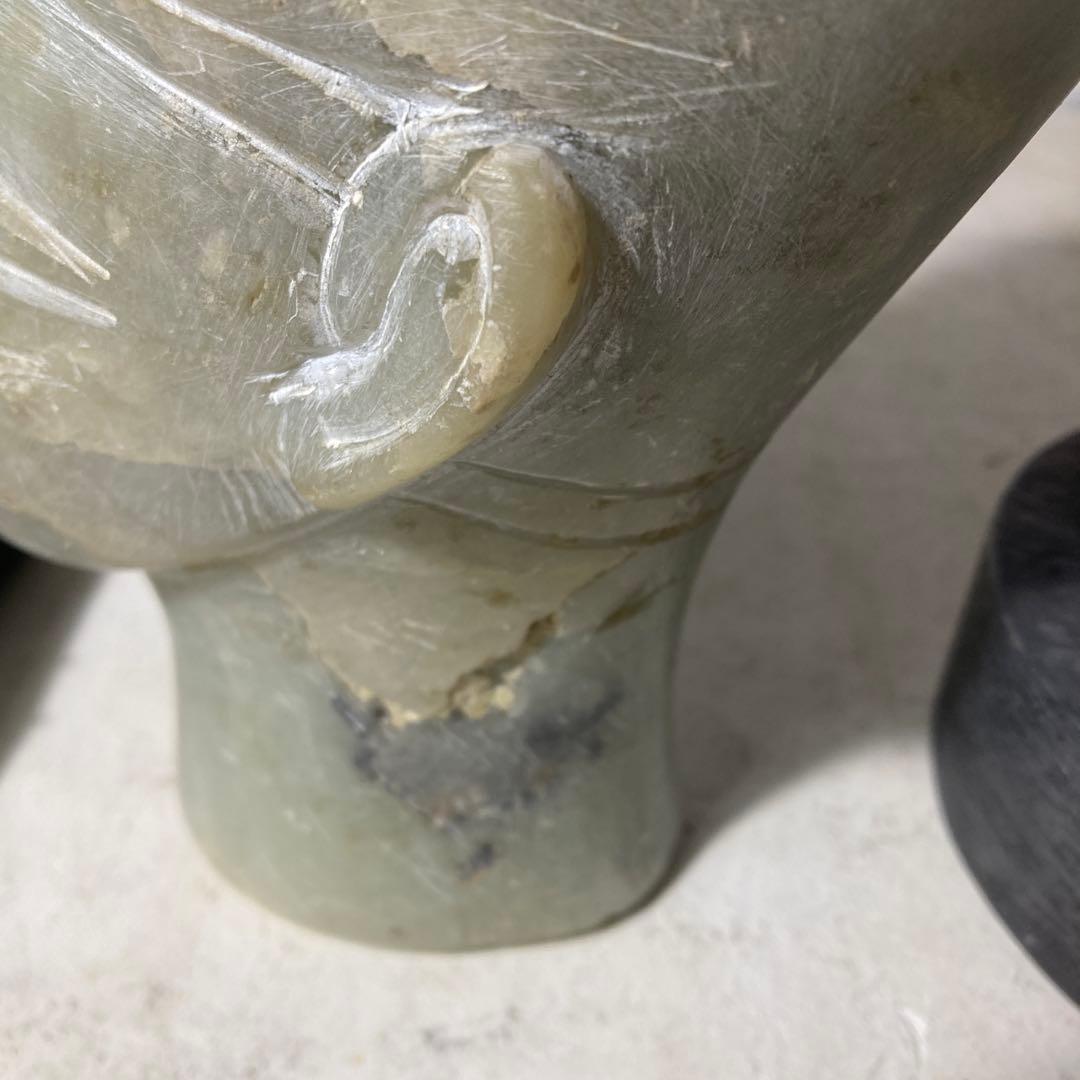 アメス 1 世の石彫 古代エジプト ファラオ 石像 2.5kg コレクション