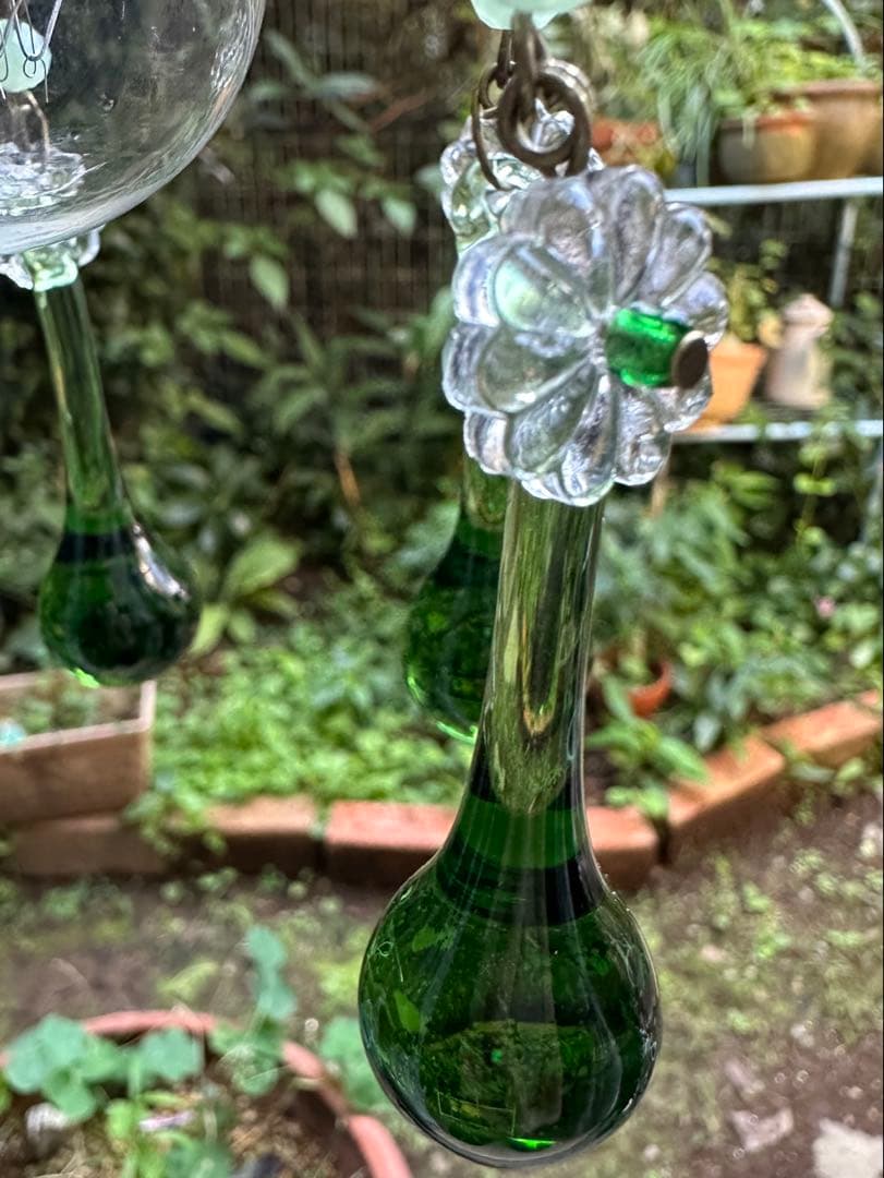 ＊ひーこページになります＊② 『グリーンムラーノガラスのミニシャンデリア』