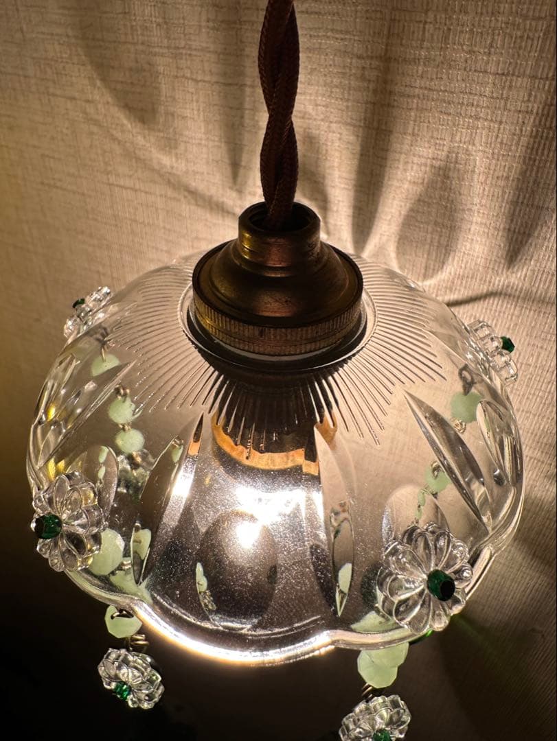 ＊ひーこページになります＊② 『グリーンムラーノガラスのミニシャンデリア』