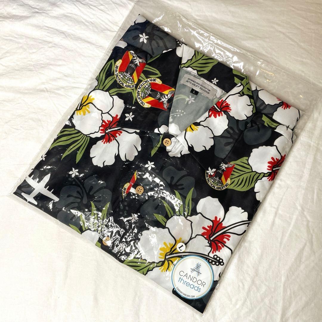 横田基地 米空軍 USAF 36 EAGLE AIRLIFTERS アロハシャツ