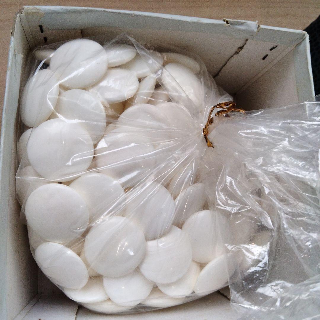 11-15 希少品　日向特製蛤碁石 月印　37号 本那智黒 本蛤碁石 宮崎