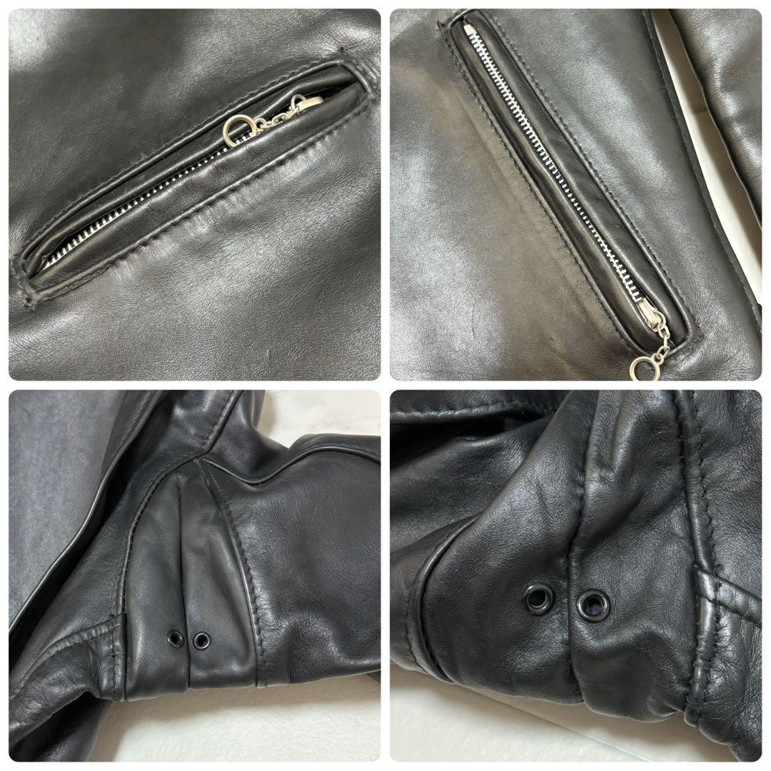 Schott ショット 641 シングルライダースジャケット USA製 ボア付き