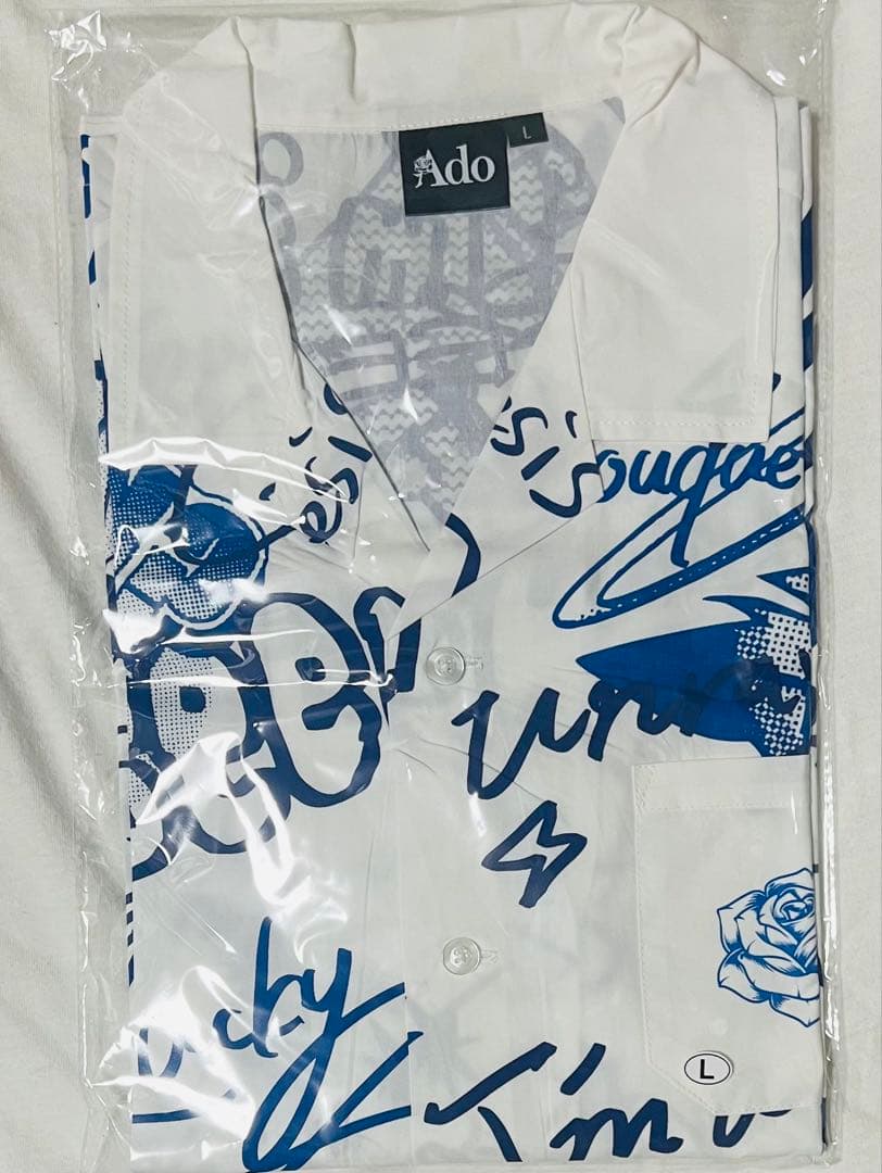 Ado 5th ポップアップストア オープンカラーシャツ Lサイズ アロハ