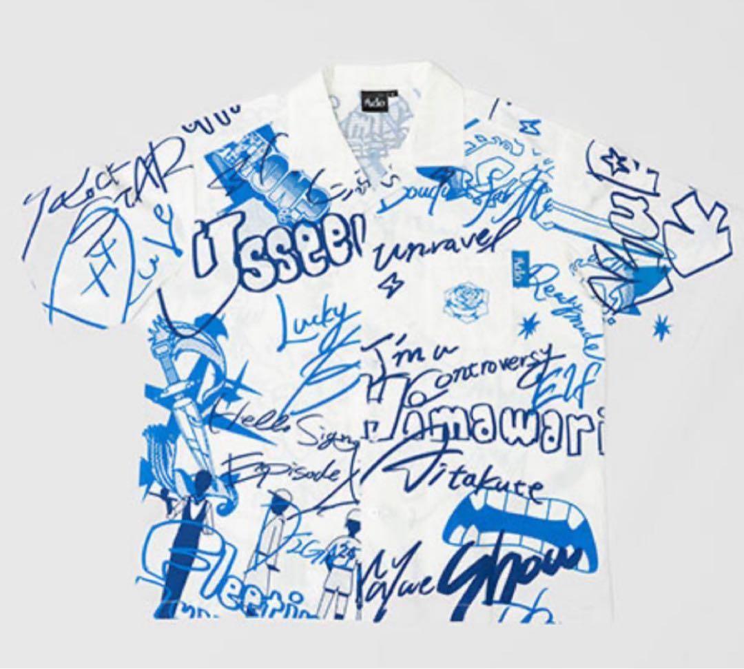 Ado 5th ポップアップストア オープンカラーシャツ Lサイズ アロハ