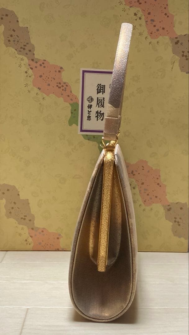 《極美品・箱付き》伊と忠　草履バッグセット　帯地
