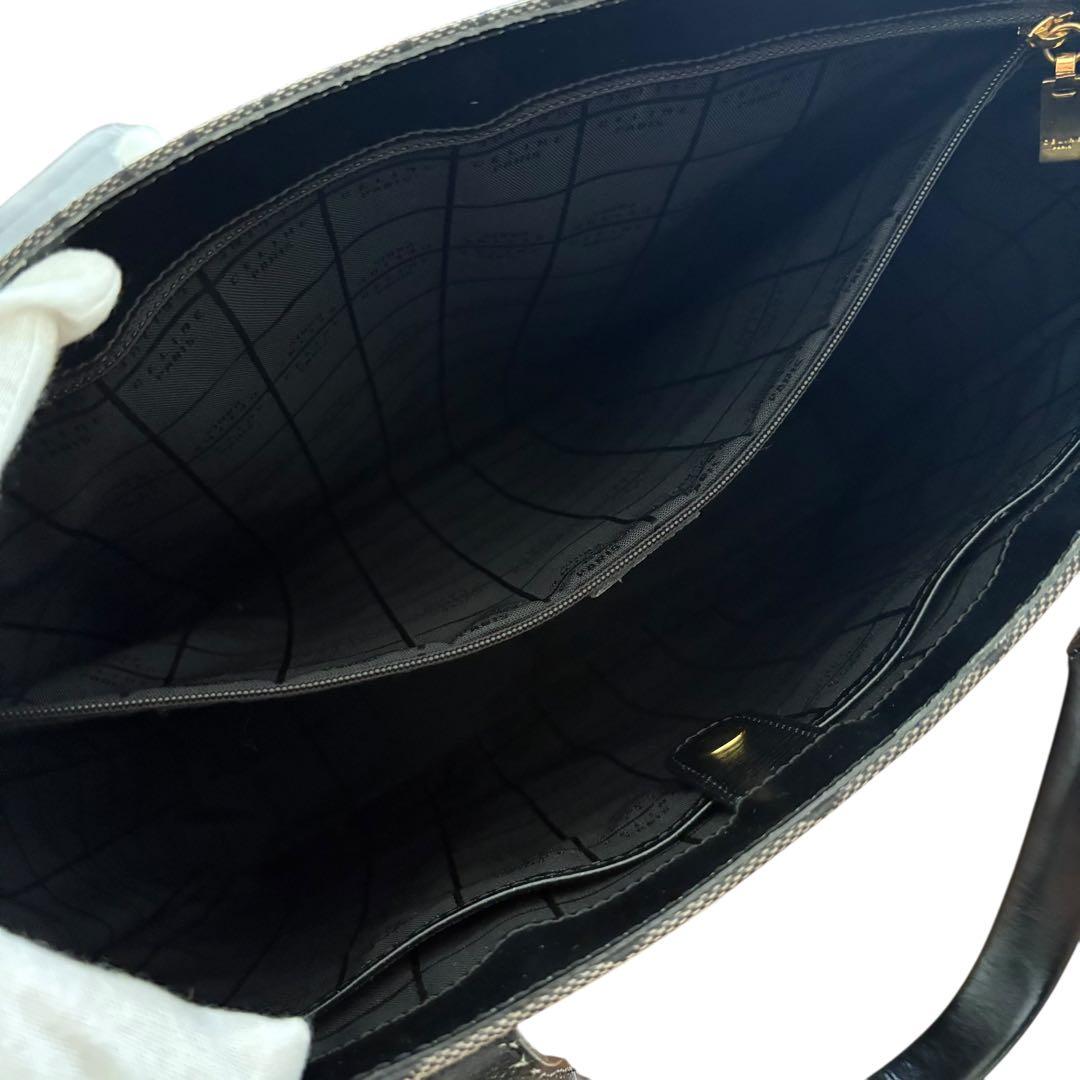 極美品　セリーヌ　トートバッグ　マカダム　大容量　ビジネスバッグ　A4収納可能