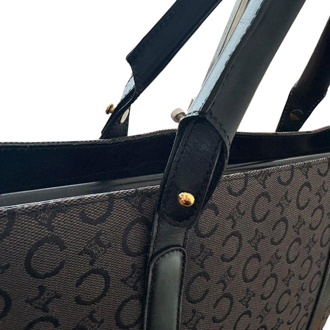 極美品　セリーヌ　トートバッグ　マカダム　大容量　ビジネスバッグ　A4収納可能