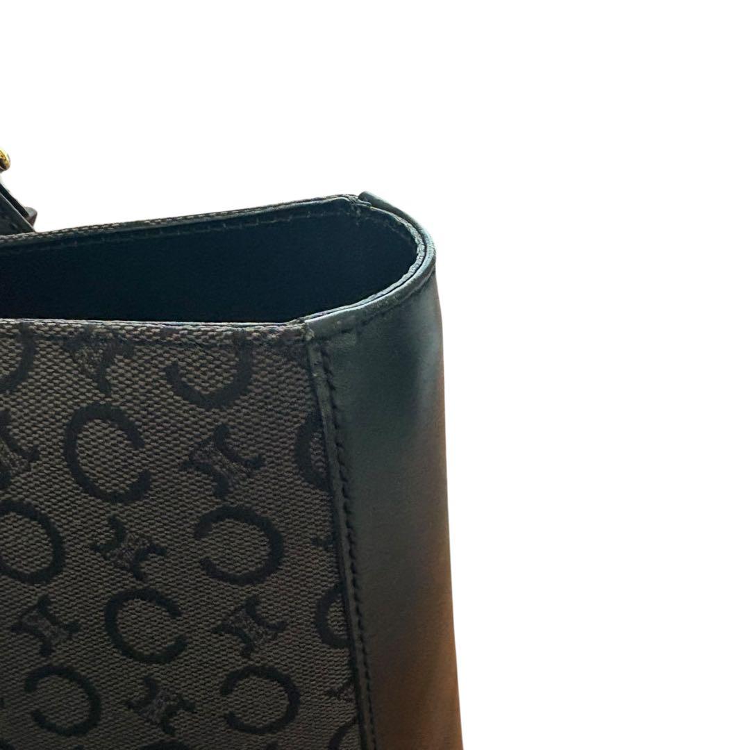 極美品　セリーヌ　トートバッグ　マカダム　大容量　ビジネスバッグ　A4収納可能