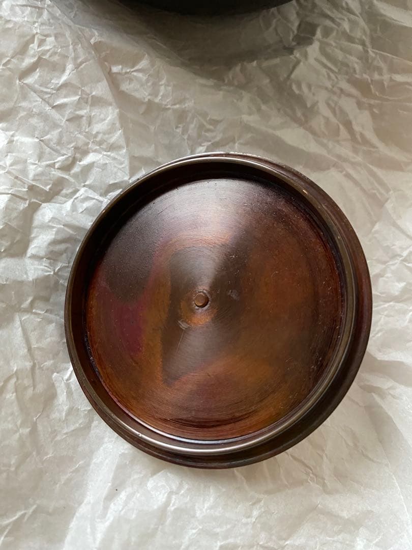 鉄瓶 鬼霰　鋳師　金森紹栄氏作　共箱入