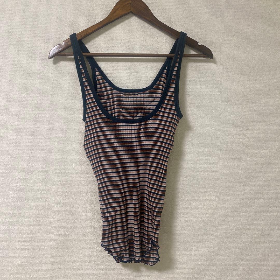 HAKUJI ボーダータンクトップ