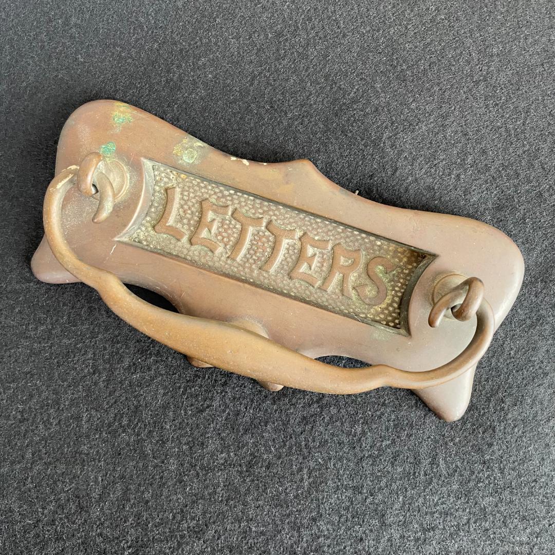 イギリス アンティーク ドア ハンドル プルノブ 郵便受け レター ポスト 真鍮