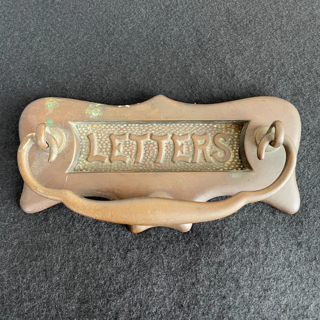 イギリス アンティーク ドア ハンドル プルノブ 郵便受け レター ポスト 真鍮