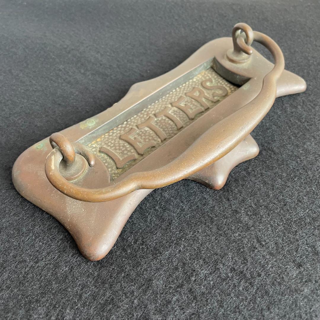 イギリス アンティーク ドア ハンドル プルノブ 郵便受け レター ポスト 真鍮