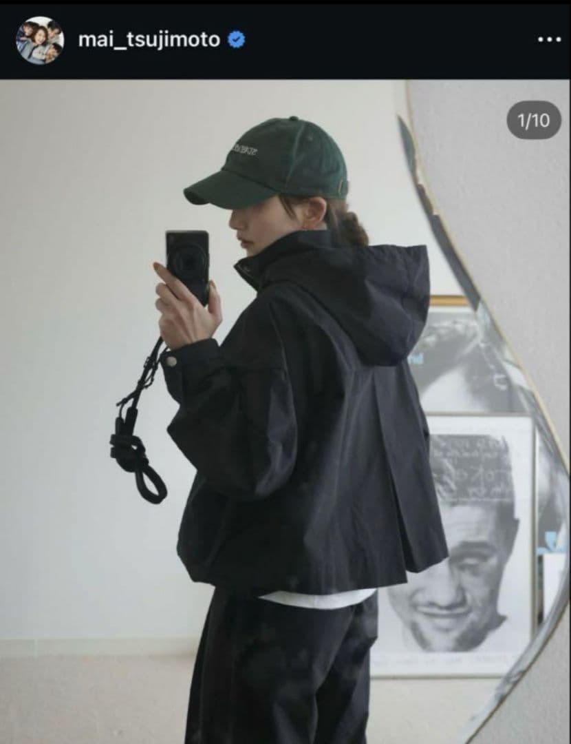 受注生産 完売 I'm in 辻元舞バルーンフードジャケット ブラック サイズL