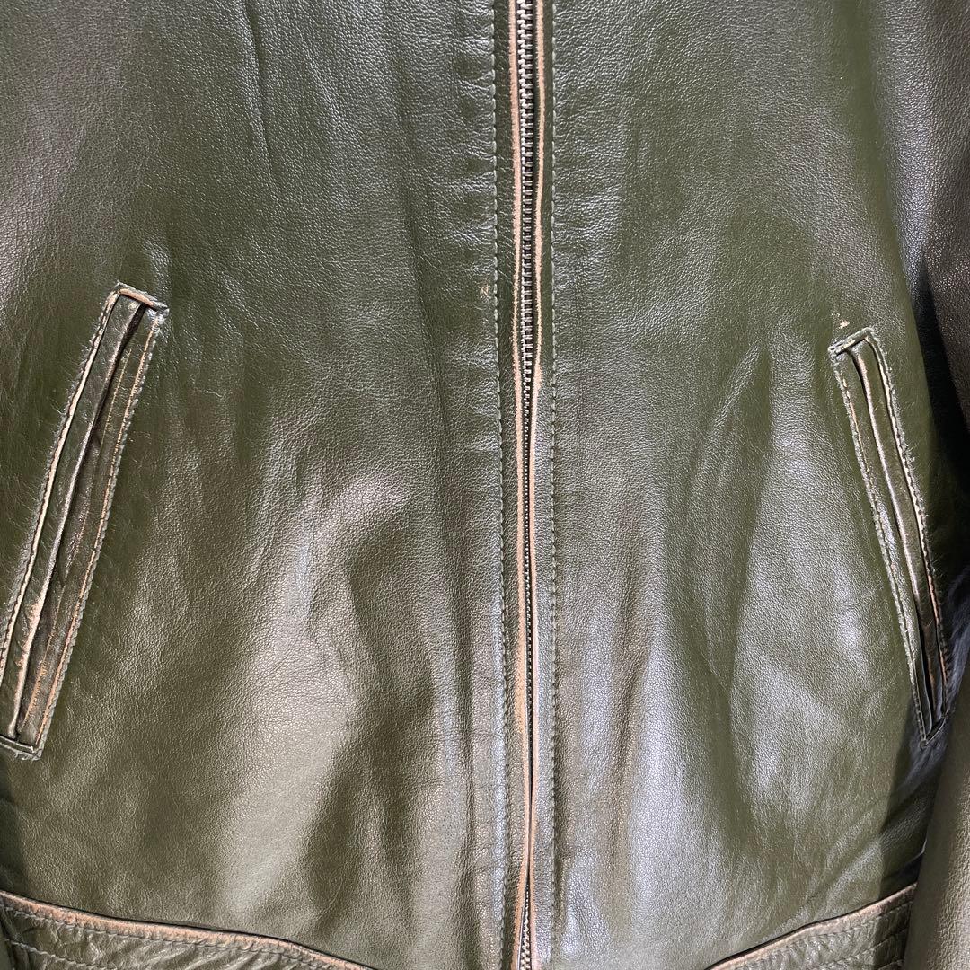 AVIREX バッファローレザー　ライダースジャケット　サイズM