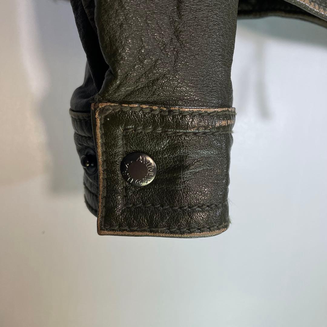 AVIREX バッファローレザー　ライダースジャケット　サイズM