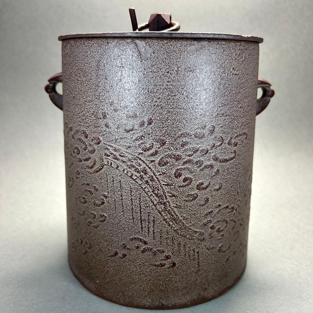 茶釜　『高橋敬典　雲龍釜』　人間国宝　お茶道具　茶道　共箱　工芸品