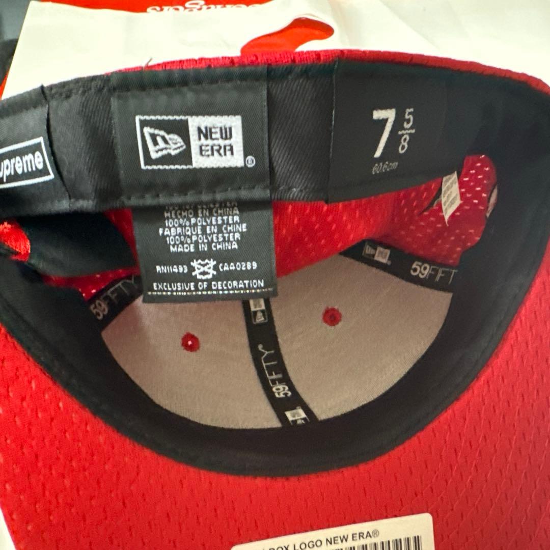 スケートボード Supreme Mesh Box Logo New Era Cap