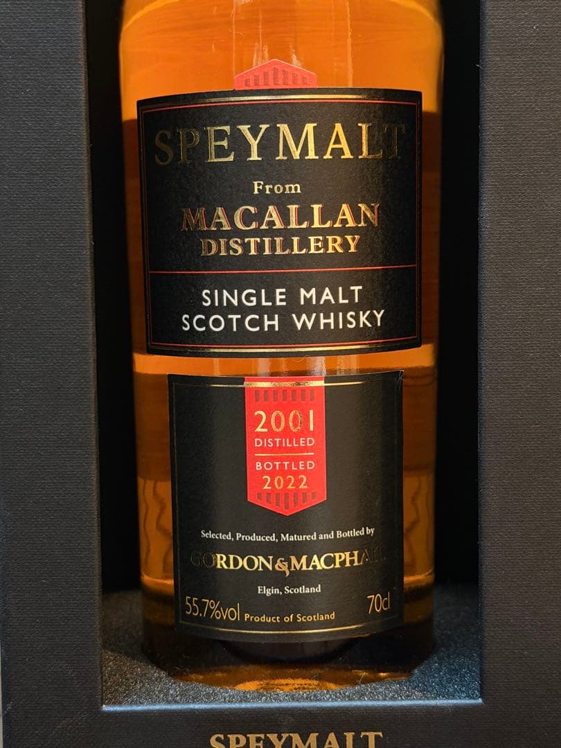 【希少】G&M スペイモルト フロム マッカラン 2001 シングルカスクJIS