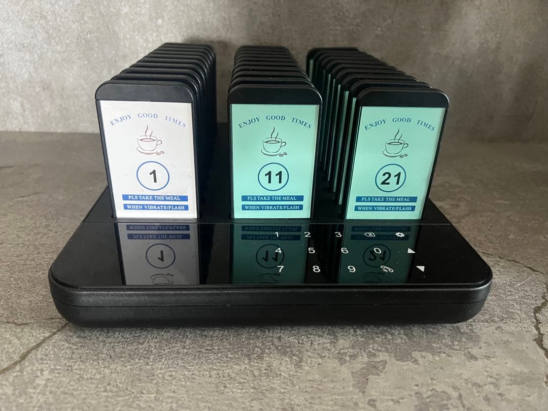 Zekory 無線呼び出しベル 受信機 30台 フードコート 卓上 呼出ベル