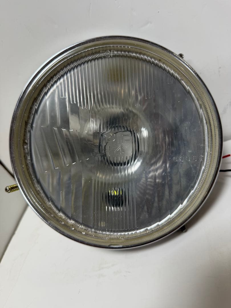 当時物IPF凹みレンズ付ヘッドライトレンズ/シビエマーシャルCIBIE