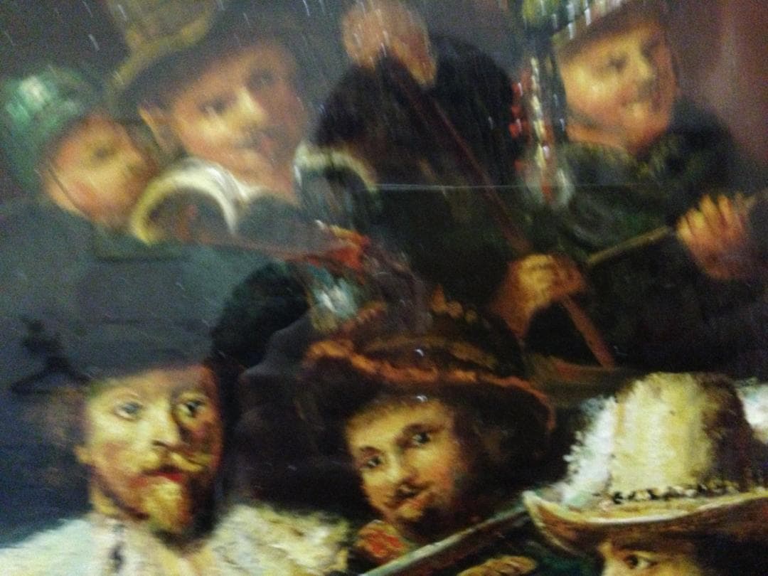 レンブラント　夜警　縮小模写　肉筆