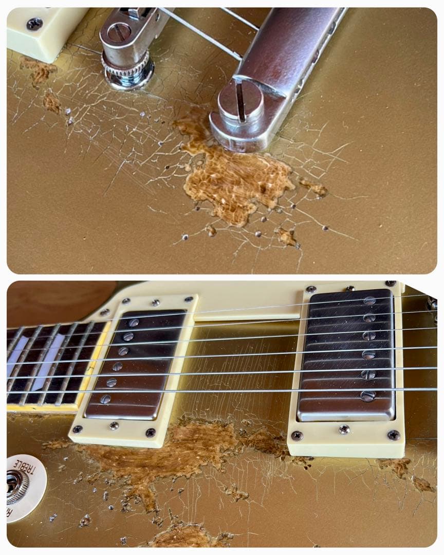 ⭐︎ハードエイジド レスポールスタンダード レプリカ ラッカーゴールドトップ⭐︎