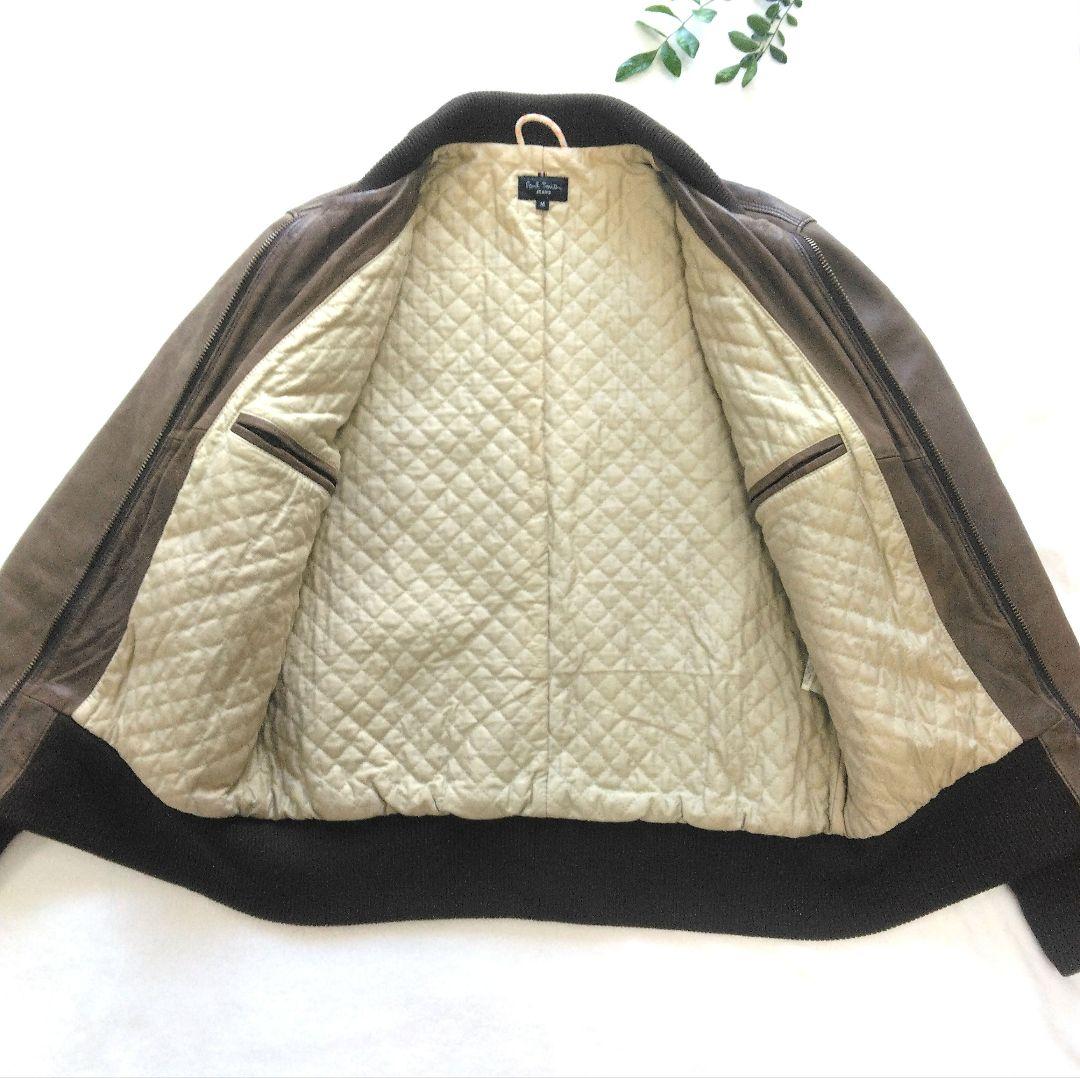 Paul Smith ポールスミス 羊革 リアルレザー 本革 ジャケット M