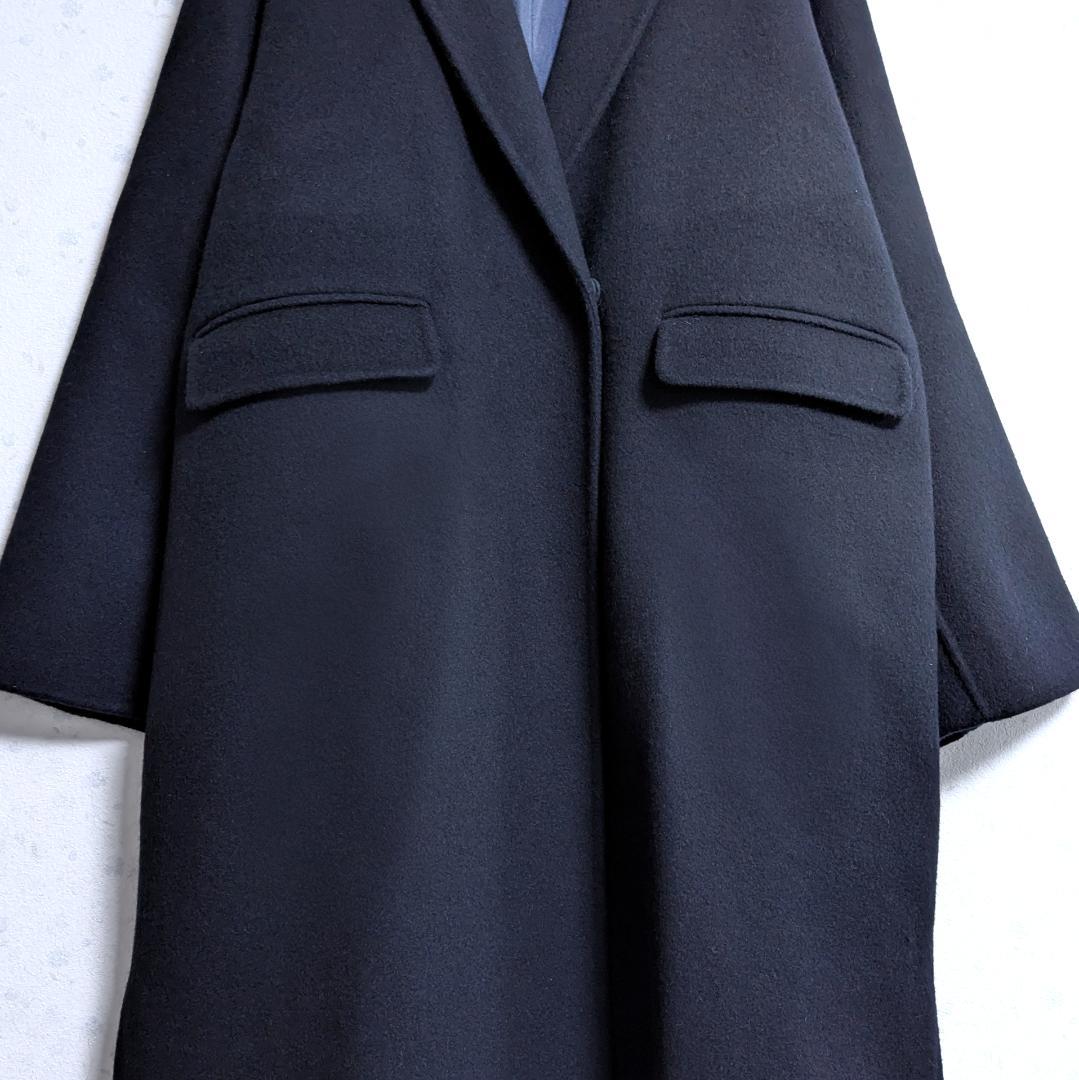 美品 souple woolダブルフェイスチェスターコート スローブイエナ