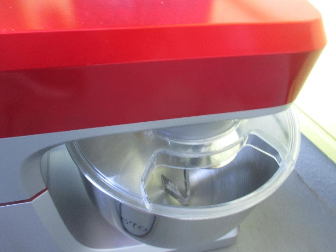 ★E&B 　ミキサー 　赤 シルバー　 ステンレスボウル　EB-1701X