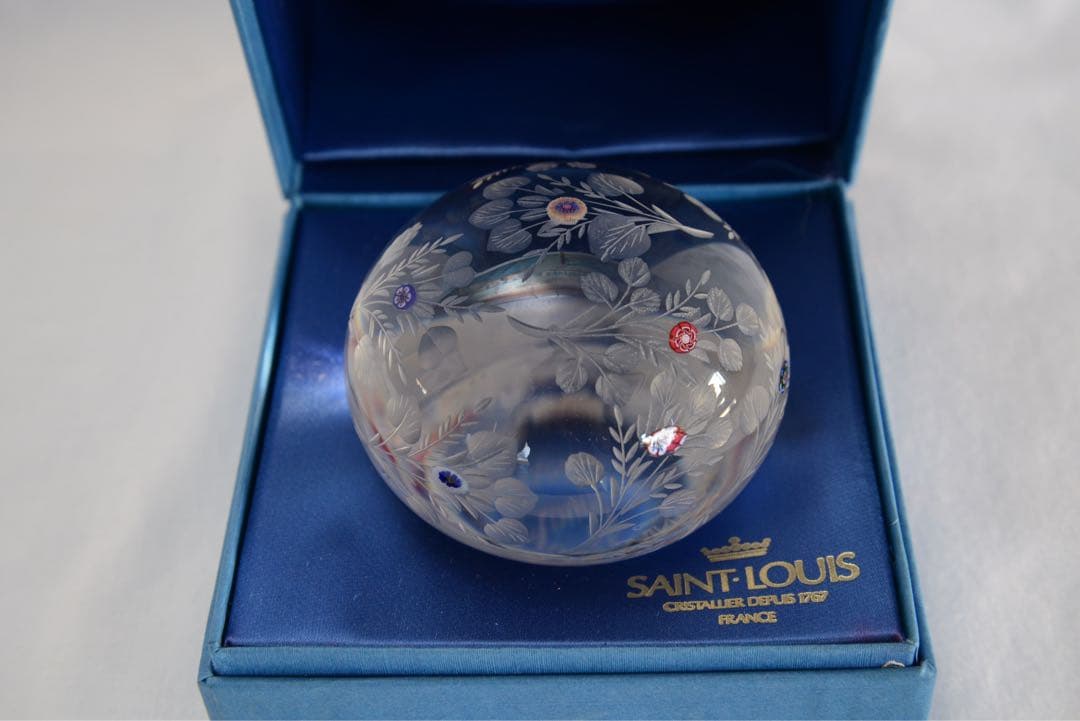 SAINT LOUIS クリスタルガラス ぺーパーウェイト