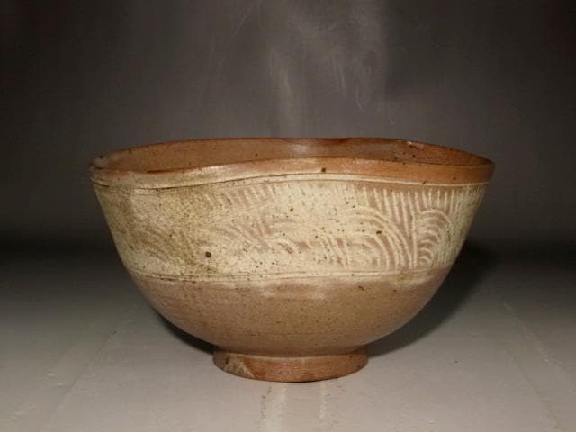 時代　朝鮮三嶋茶碗　「清友」即中斎花押の逸品 r299