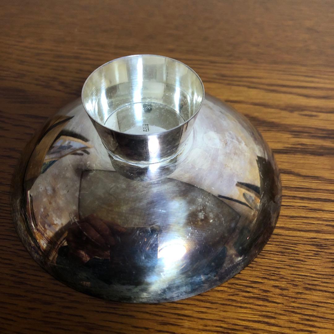 純銀　盃　木箱入り