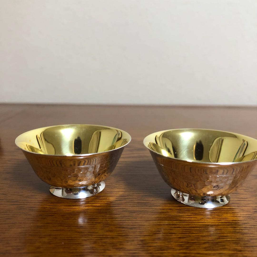 純銀　盃　木箱入り