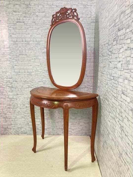 アンティーク調 ドレッサー 鏡台 レトロ ヴィンテージ 化粧台 イギリス 猫脚