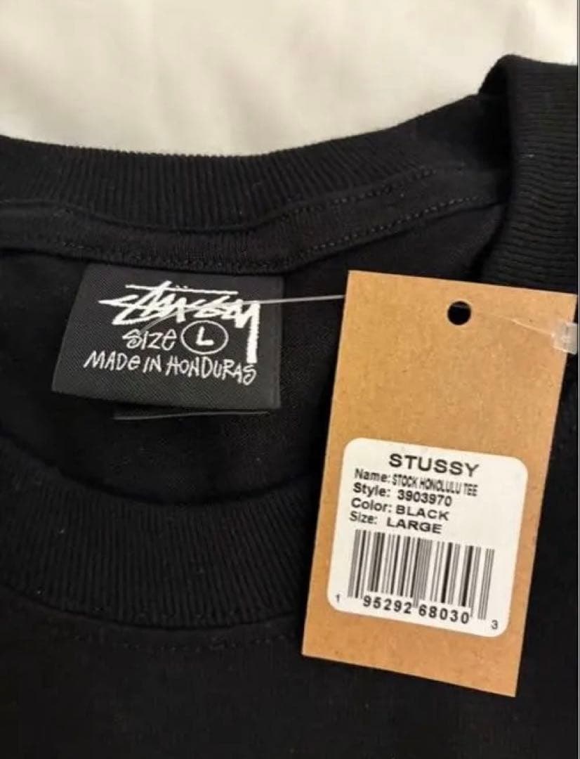 STUSSY ブラック Tシャツ Lサイズ HONOLULU