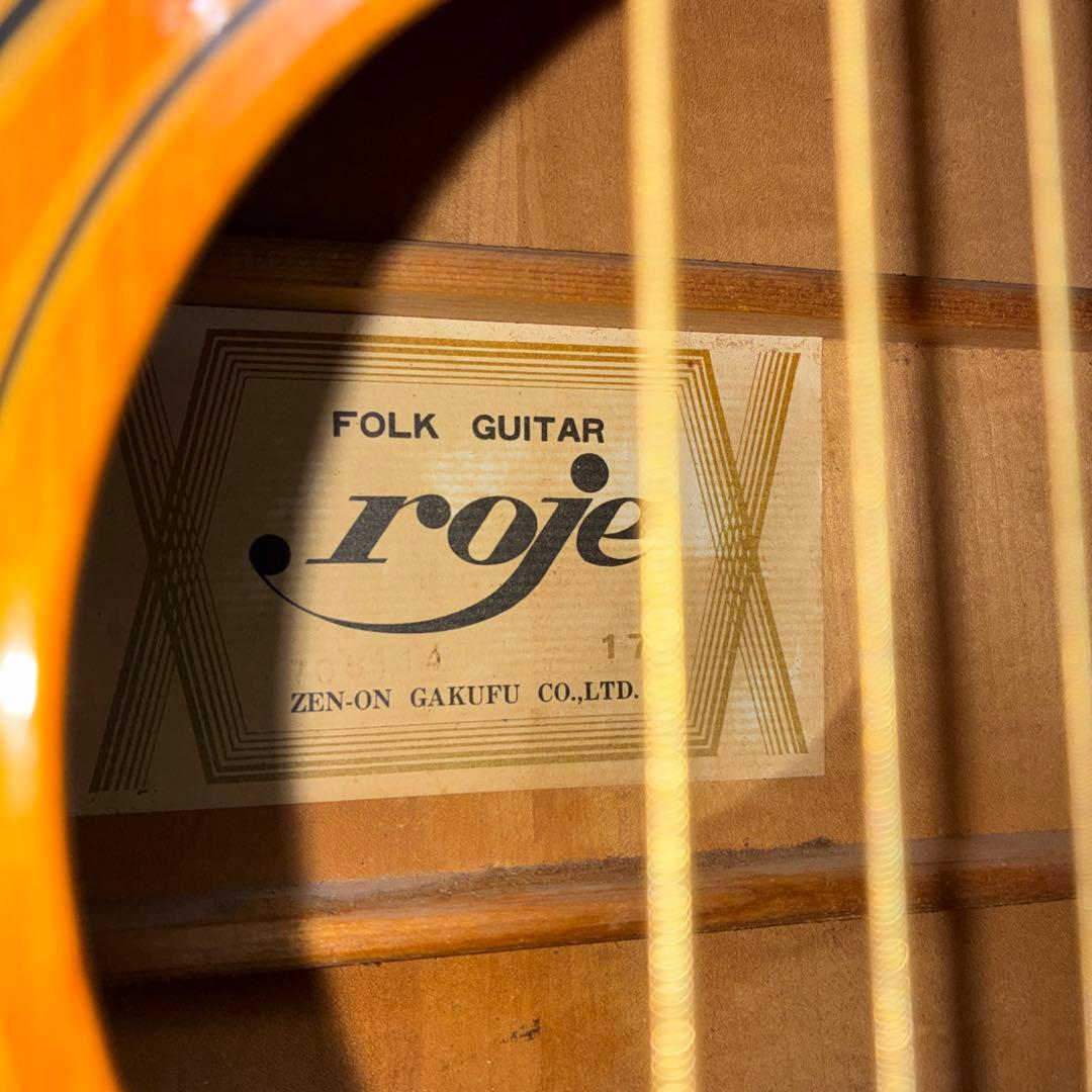 激レア　ZENON roje 全音　アコースティックギター　ハミングバードタイプ