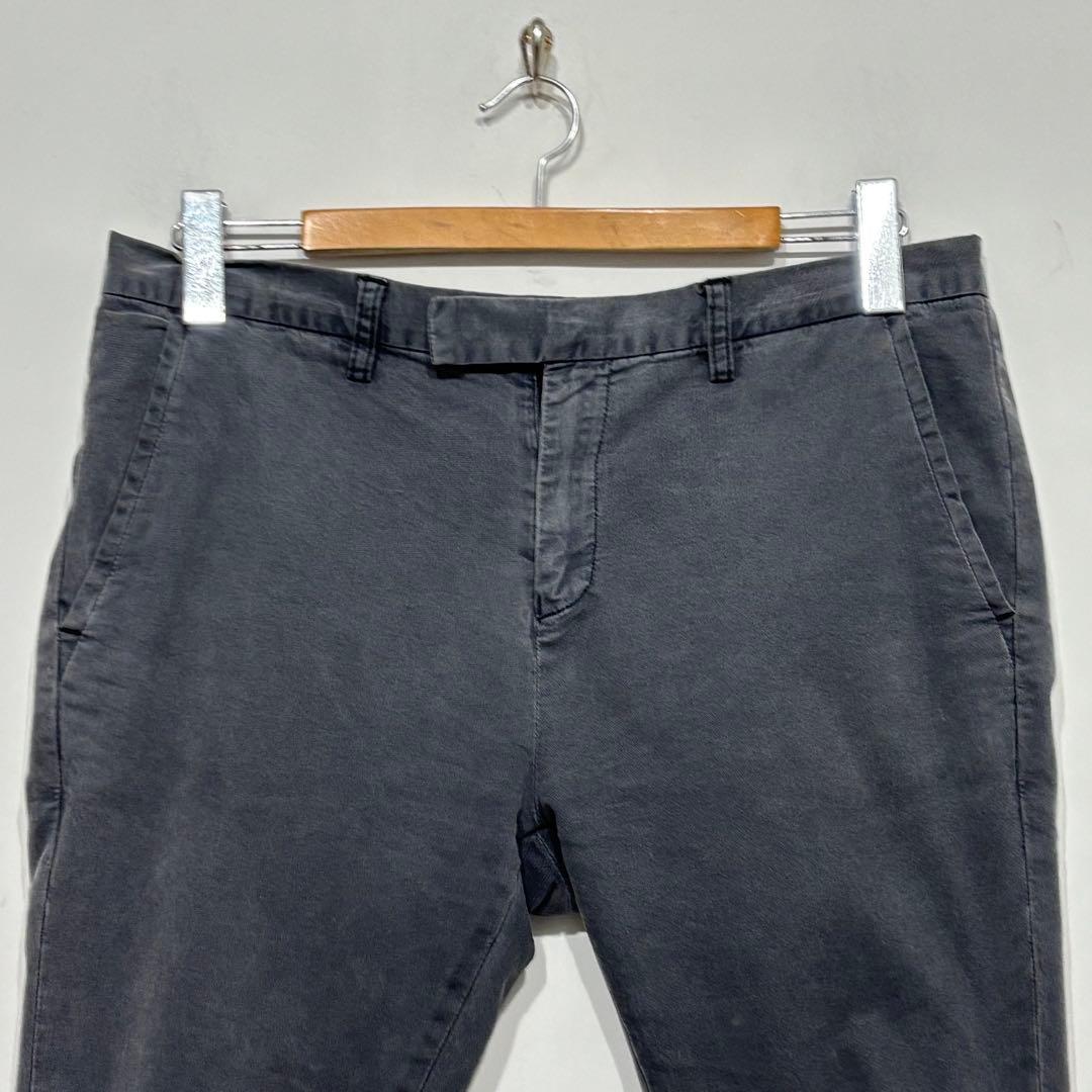 レミレリーフ　美品 ウォッシュ加工 ストレッチ チノ スリム テーパード パンツ
