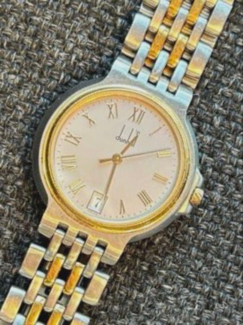 dunhill ダンヒル 24 エリート 2ロウ K18　腕時計