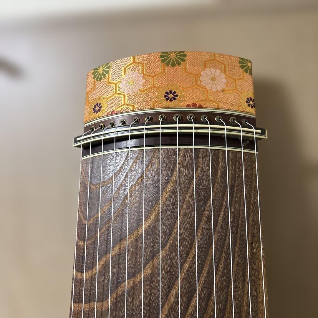 木製筝 13弦 和柄装飾