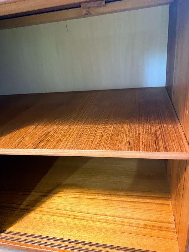 1960s デンマーク チーク キャビネットオープンハイシェルフ仕上済