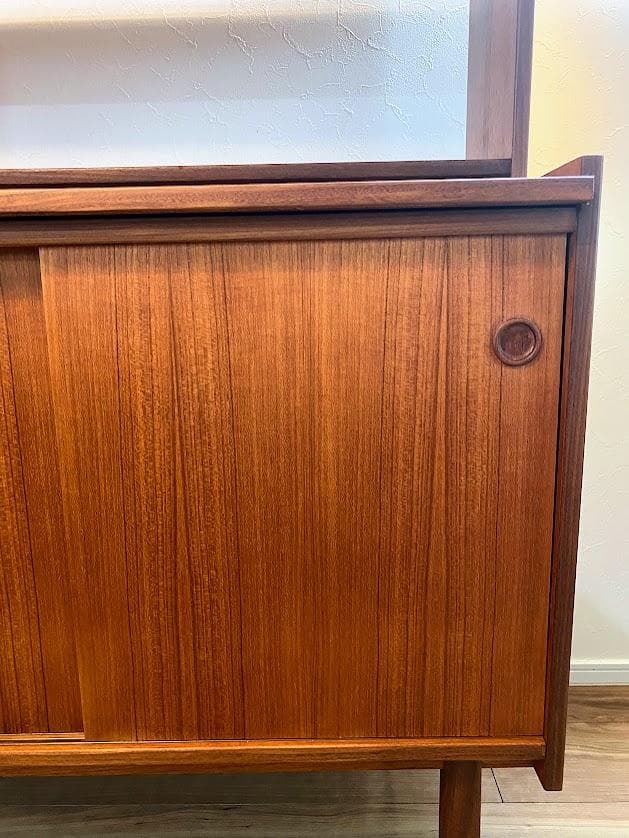 1960s デンマーク チーク キャビネットオープンハイシェルフ仕上済