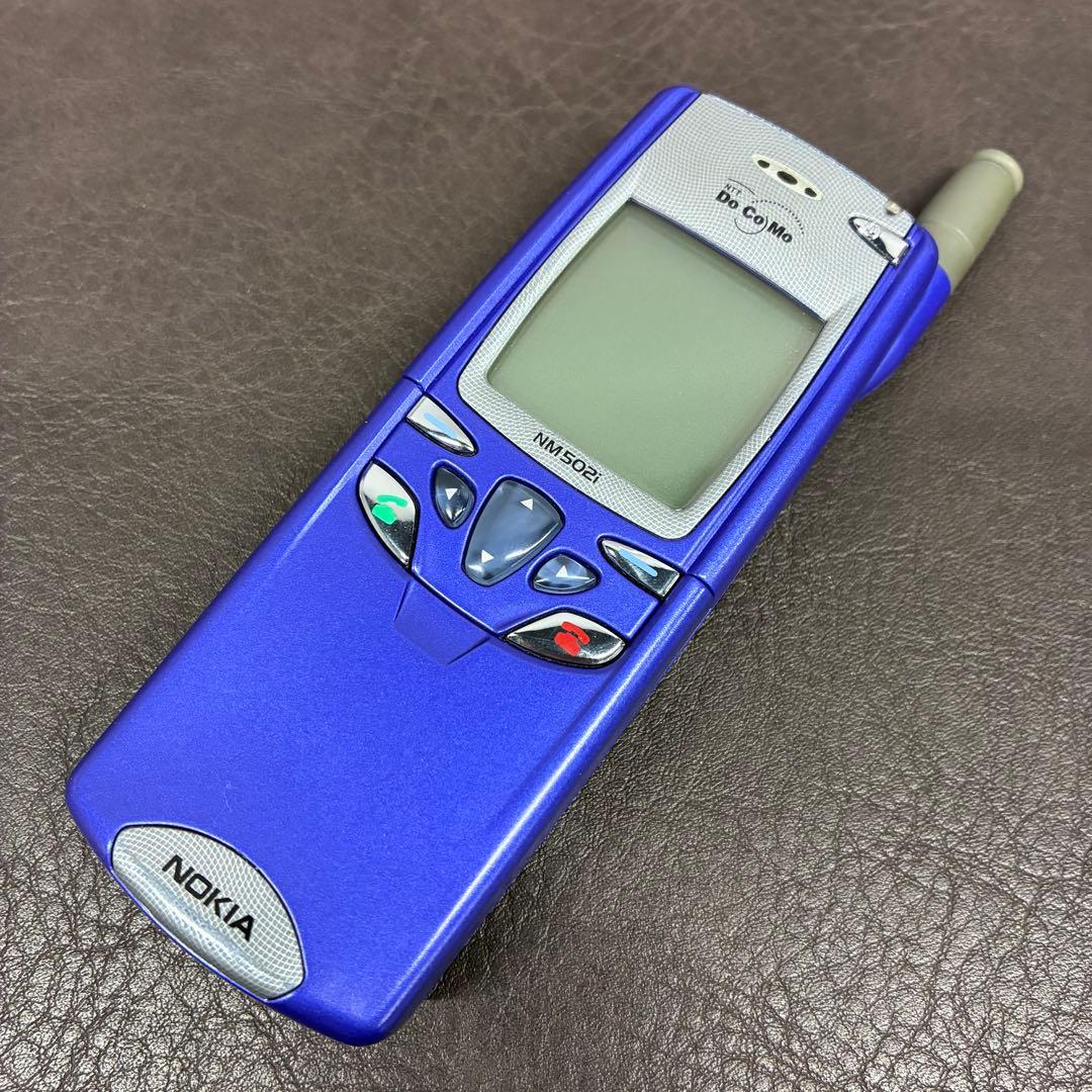 【美品】ノキアNOKIA　スライド式携帯電話『DoCoMo NM502i』