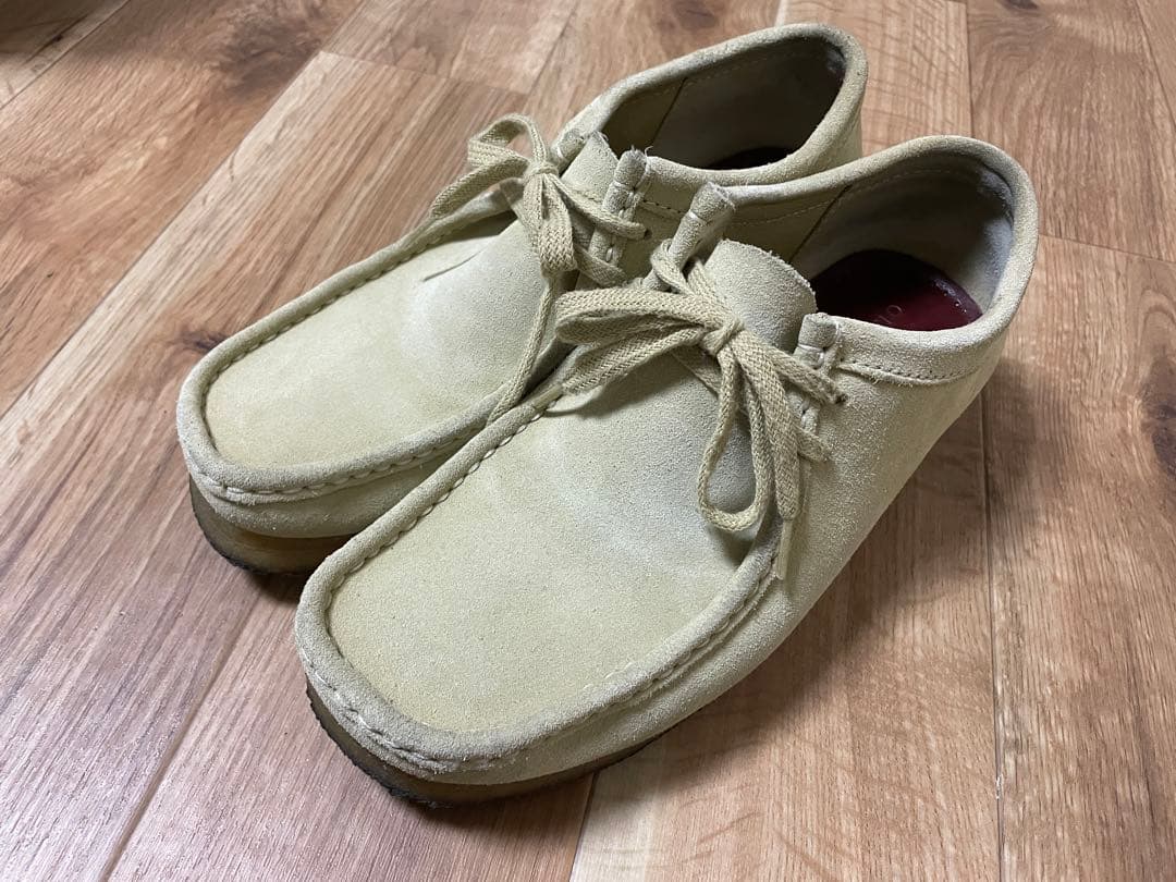 【美品】クラークス ワラビー メープル 25センチ