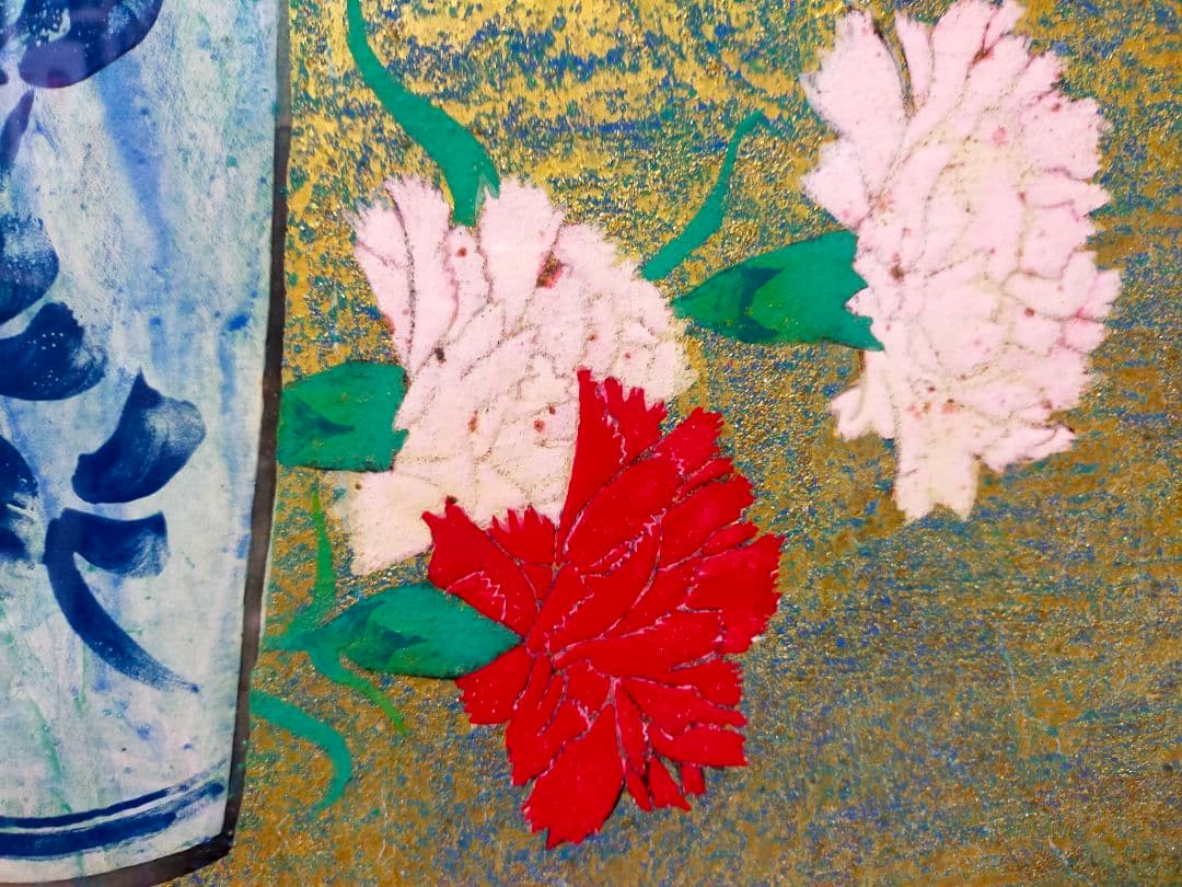 日展画家【森戸國次】静物　肉筆絵画