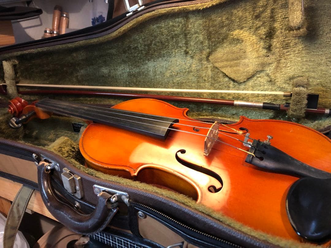 【駒&魂柱調整済】Suzuki分数バイオリンNo330 1/2 1984