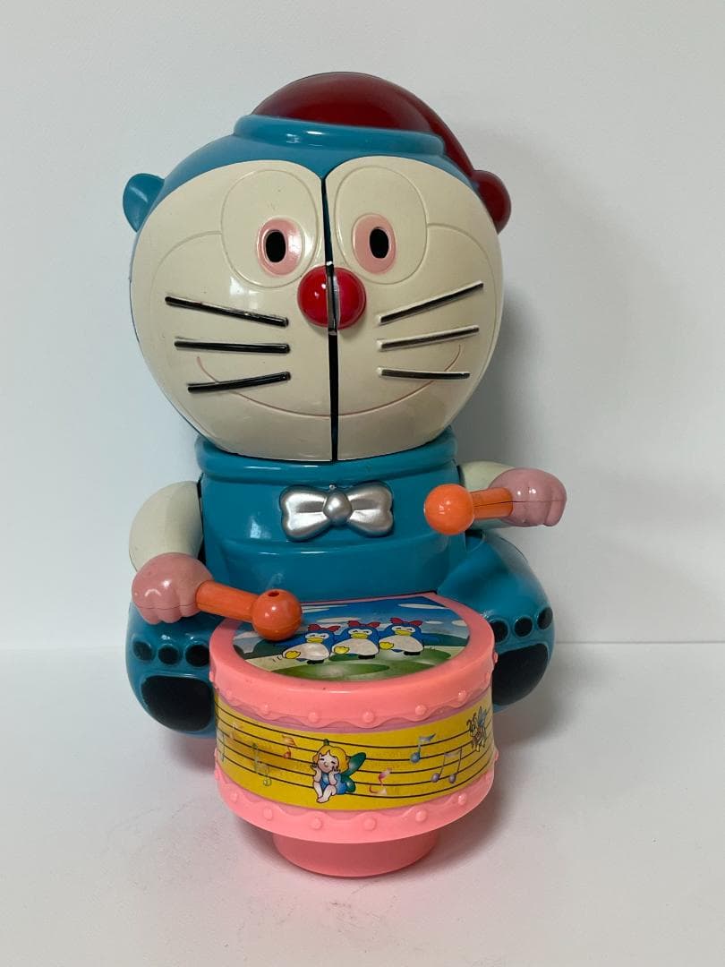 ドラムを叩く ドラえもん風 顔面開き ゾウさん 希少 所ジョージさんもお気に入り