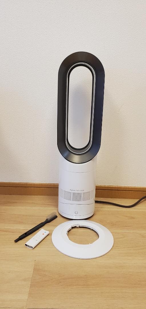 Dyson AM09 ホワイトタワーファン、リモコン付き